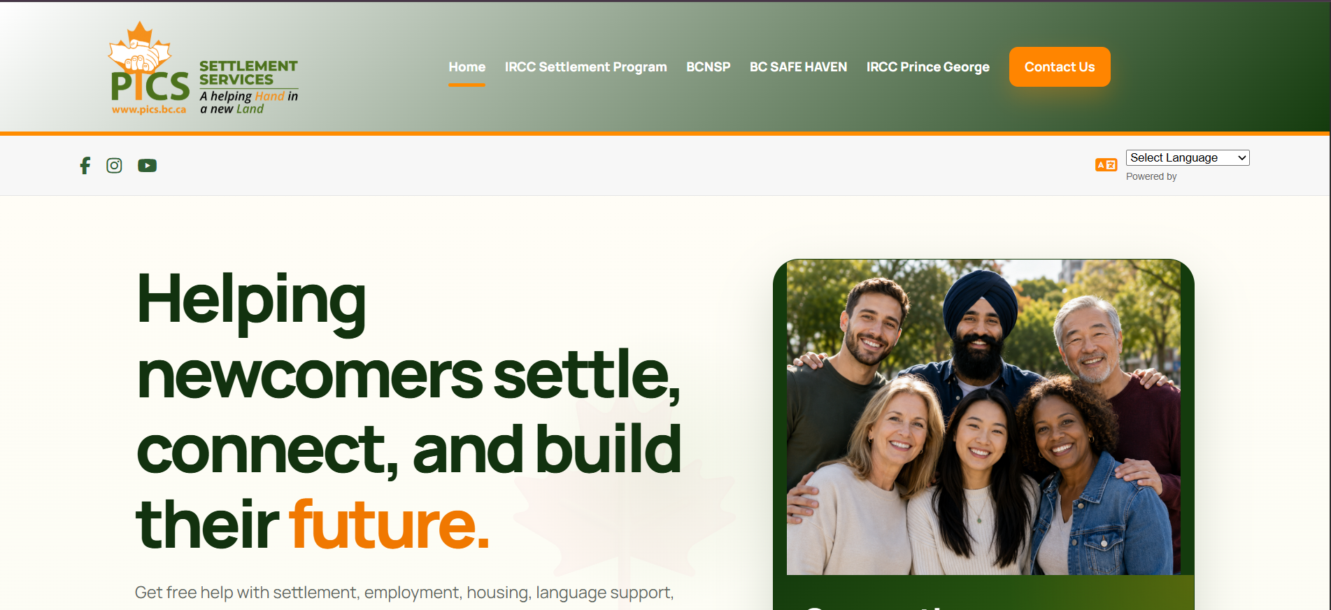 PICS Settlement website designed by Daula Consulting